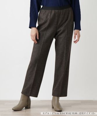 ＜Leilian plus house (Women/大きいサイズ)＞センタープレステーパードパンツ