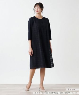 ＜Leilian plus house (Women/大きいサイズ)＞ワンピース【Ｌｅｉｌｉａｎ　ＷＨＩＴＥ　ＬＡＢＥＬ】