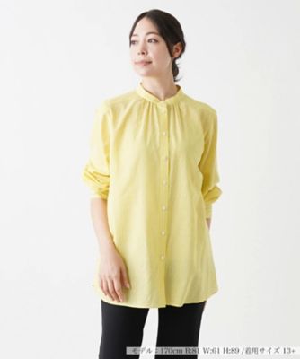 ＜Leilian plus house (Women/大きいサイズ)＞ストライプ柄シャツ