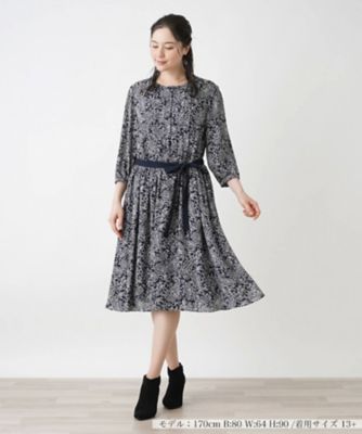 ＜Leilian plus house (Women/大きいサイズ)＞ワンピース【Ｌｅｉｌｉａｎ　ＷＨＩＴＥ　ＬＡＢＥＬ】