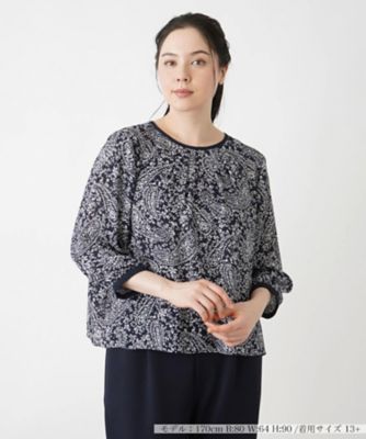 ＜Leilian plus house (Women/大きいサイズ)＞ブラウス【Ｌｅｉｌｉａｎ　ＷＨＩＴＥ　ＬＡＢＥＬ】