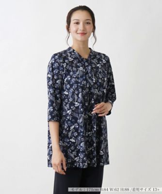 ＜Leilian plus house (Women/大きいサイズ)＞ボタニカルプリントカットソー【Ｌｅｉｌｉａｎ　ＷＨＩＴＥ　ＬＡＢＥＬ】