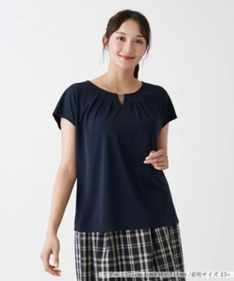 ＜Leilian plus house (Women/大きいサイズ)＞パール調モチーフブラウス【Ｌｅｉｌｉａｎ　ＷＨＩＴＥ　ＬＡＢＥＬ】