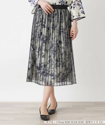 ＜Leilian plus house (Women/大きいサイズ)＞プリーツスカート【Ｌｅｉｌｉａｎ　ＷＨＩＴＥ　ＬＡＢＥＬ】