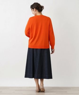 クルーネックカーディガン