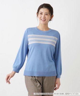 Leilian PLUS HOUSE / レリアンプラスハウス カシュクールセーター カシュクールセーター | Leilian plus house (Women/大きい