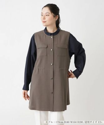 ＜Leilian plus house (Women/大きいサイズ)＞ベスト【Ｌｅｉｌｉａｎ　ＷＨＩＴＥ　ＬＡＢＥＬ】