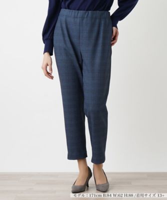 ＜Leilian plus house (Women/大きいサイズ)＞【店舗人気】裏起毛チェックパンツ