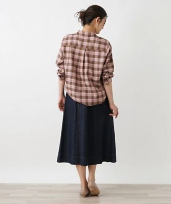 チェックブラウス【プラス企画】 | Leilian plus house (Women
