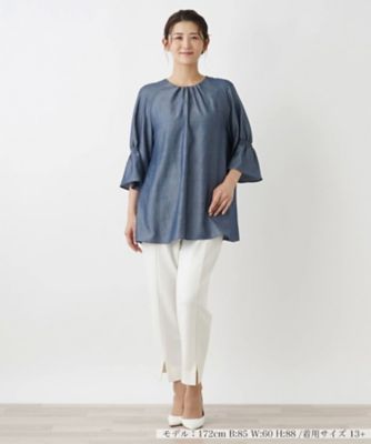 Leilian PLUS HOUSE / レリアンプラスハウス デザインブラウス【プラス企画】 ブラウス【プラス企画】 | Leilian plus house (Women/大きい
