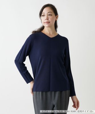＜Leilian plus house (Women/大きいサイズ)＞Ｖネックセーター