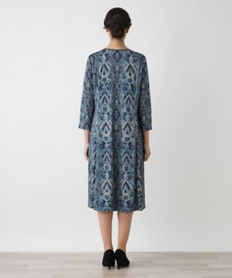 美品✨レリアン 大きいサイズ XL ワンピース 総柄 ドレス ワンピース【プラス企画】 | Leilian plus house (Women/大きい