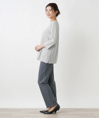 Leilian PLUS HOUSE / レリアンプラスハウス ボーダーカットソー【プラス企画】 ボーダーカットソー【プラス企画】 | Leilian plus house (Women