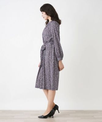 総柄ワンピース【ＲＯＣＨＡＳ　Ｐｒｅｍｉｅｒｅ】
