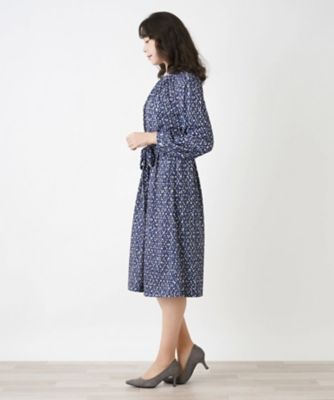 総柄ワンピース【ＲＯＣＨＡＳ　Ｐｒｅｍｉｅｒｅ】