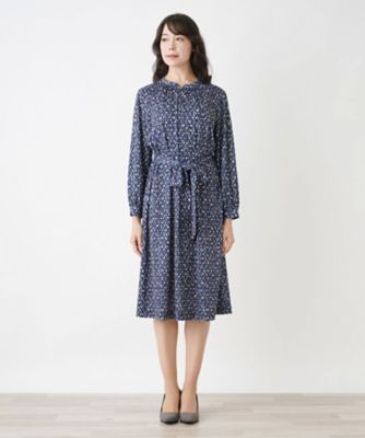 総柄ワンピース【ＲＯＣＨＡＳ　Ｐｒｅｍｉｅｒｅ】
