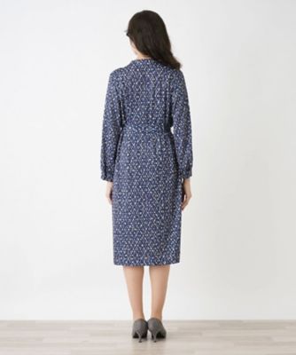 総柄ワンピース【ＲＯＣＨＡＳ　Ｐｒｅｍｉｅｒｅ】