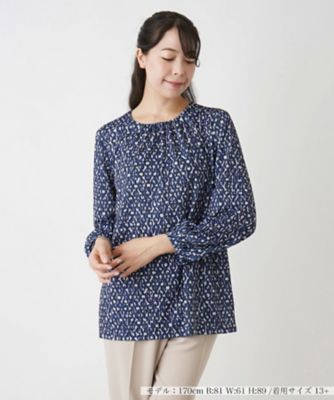 ＜Leilian plus house (Women/大きいサイズ)＞総柄プルオーバー