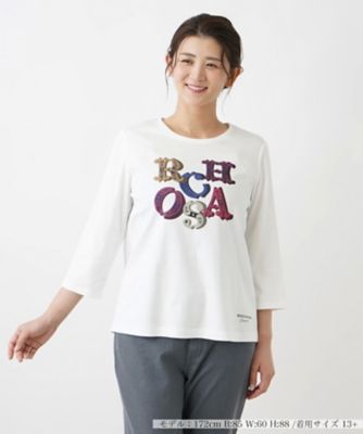 Leilian plus house (Women/大きいサイズ)/レリアン　プラスハウス フロントロゴカットソー【ROCHAS Premiere】