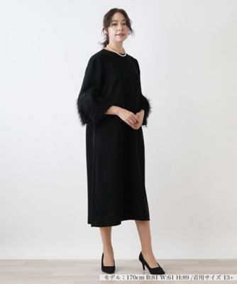 ＜Leilian plus house (Women/大きいサイズ)＞ノーカラーワンピース