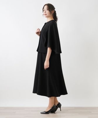ケープ風ノーカラージャケット