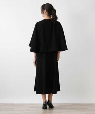 ケープ風ノーカラージャケット