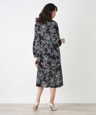 ボウタイフレアワンピース【ＲＯＣＨＡＳ　Ｐｒｅｍｉｅｒｅ】