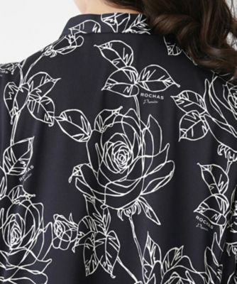 ボウタイフレアワンピース【ＲＯＣＨＡＳ　Ｐｒｅｍｉｅｒｅ】