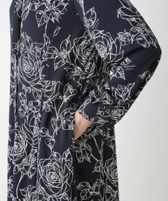 ボウタイフレアワンピース【ＲＯＣＨＡＳ　Ｐｒｅｍｉｅｒｅ】