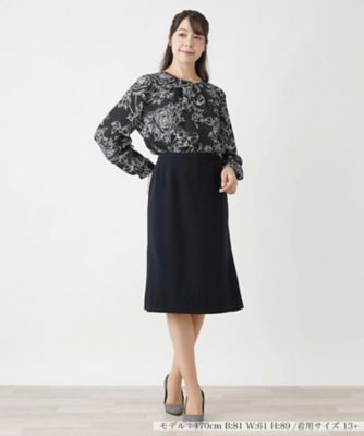 ノーカラーブラウス【ＲＯＣＨＡＳ　Ｐｒｅｍｉｅｒｅ】