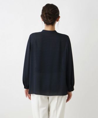 Leilian PLUS HOUSE / レリアンプラスハウス ボリュームスリーブブラウス【ROCHAS Premiere】 ボリュームスリーブブラウス【ROCHAS Premiere】|レリアン