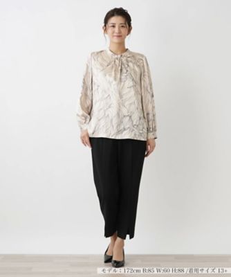 フラワーデザインブラウス【ＲＯＣＨＡＳ　Ｐｒｅｍｉｅｒｅ】