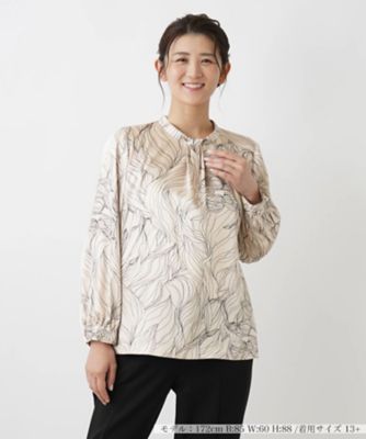 Leilian plus house (Women/大きいサイズ)/レリアン　プラスハウス フラワーデザインブラウス【ＲＯＣＨＡＳ　Ｐｒｅｍｉｅｒｅ】