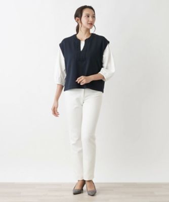 ニットベスト【ＭＵＳＥ　ＢＹ　ＲＯＣＨＡＳ　Ｐｒｅｍｉｅｒｅ】