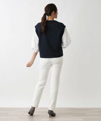 ニットベスト【ＭＵＳＥ　ＢＹ　ＲＯＣＨＡＳ　Ｐｒｅｍｉｅｒｅ】