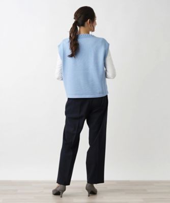 ニットベスト【ＭＵＳＥ　ＢＹ　ＲＯＣＨＡＳ　Ｐｒｅｍｉｅｒｅ】