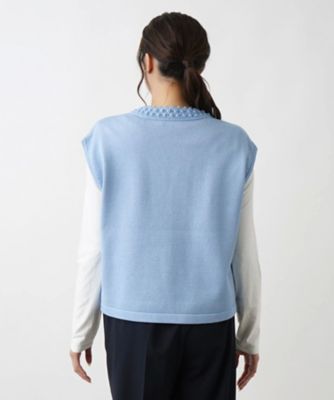 ニットベスト【ＭＵＳＥ　ＢＹ　ＲＯＣＨＡＳ　Ｐｒｅｍｉｅｒｅ】