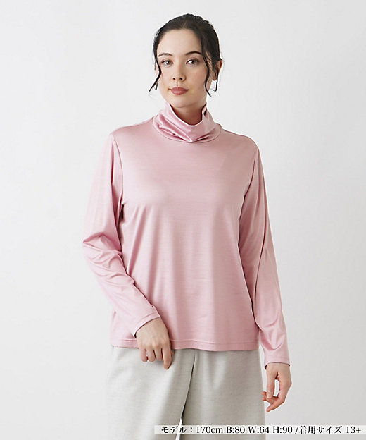 店舗人気】ハイネックカットソー【シルク混】 | Leilian plus 店舗人気】ハイネックカットソー【シルク混】 | Leilian plus