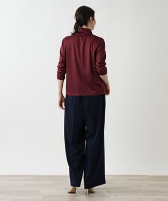 Leilian PLUS HOUSE / レリアンプラスハウス 【店舗人気】タートルネックカットソー【シルク混】 店舗人気】タートルネックカットソー【シルク混】|レリアン
