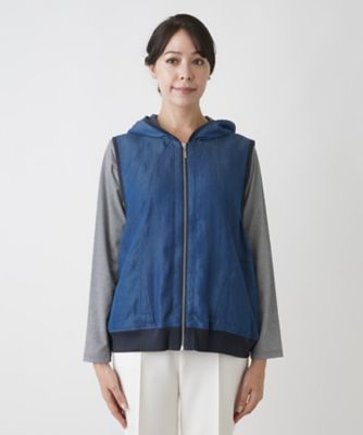 フーデッドベスト【ＭＵＳＥ　ＢＹ　ＲＯＣＨＡＳ　Ｐｒｅｍｉｅｒｅ】