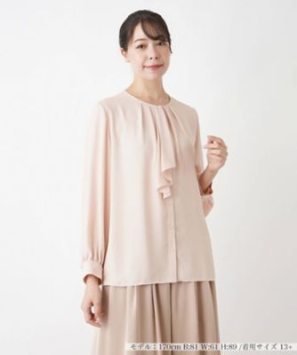 ＜Leilian plus house (Women/大きいサイズ)＞ボウタイ風ブラウス【ＴＨＥ　ＮＥＷ】【Ｌｅｉｌｉａｎ　ＷＨＩＴＥ　ＬＡＢＥＬ】