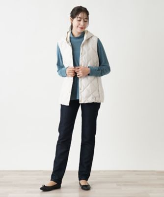 【店舗人気】フーデッドダウンベスト【ＬＩＭＯＮＴＡ　ＥＡＳＴ×ＴＡＩＯＮ】