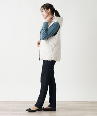 【店舗人気】フーデッドダウンベスト【ＬＩＭＯＮＴＡ　ＥＡＳＴ×ＴＡＩＯＮ】