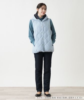 【店舗人気】フーデッドダウンベスト【ＬＩＭＯＮＴＡ　ＥＡＳＴ×ＴＡＩＯＮ】
