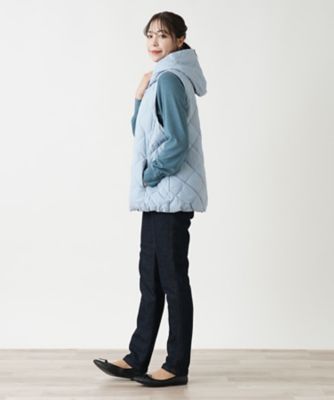 【店舗人気】フーデッドダウンベスト【ＬＩＭＯＮＴＡ　ＥＡＳＴ×ＴＡＩＯＮ】