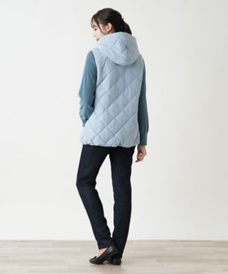 【店舗人気】フーデッドダウンベスト【ＬＩＭＯＮＴＡ　ＥＡＳＴ×ＴＡＩＯＮ】