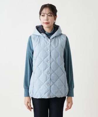 【店舗人気】フーデッドダウンベスト【ＬＩＭＯＮＴＡ　ＥＡＳＴ×ＴＡＩＯＮ】
