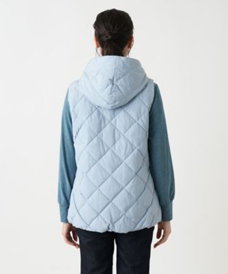 【店舗人気】フーデッドダウンベスト【ＬＩＭＯＮＴＡ　ＥＡＳＴ×ＴＡＩＯＮ】