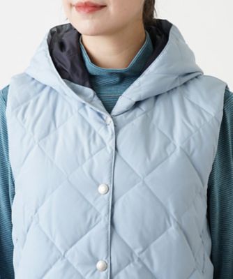 【店舗人気】フーデッドダウンベスト【ＬＩＭＯＮＴＡ　ＥＡＳＴ×ＴＡＩＯＮ】