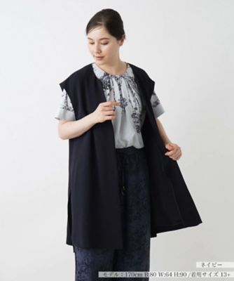 ＜Leilian plus house (Women/大きいサイズ)＞フレンチスリーブジレ【ＴＨＥ　ＮＥＷ】